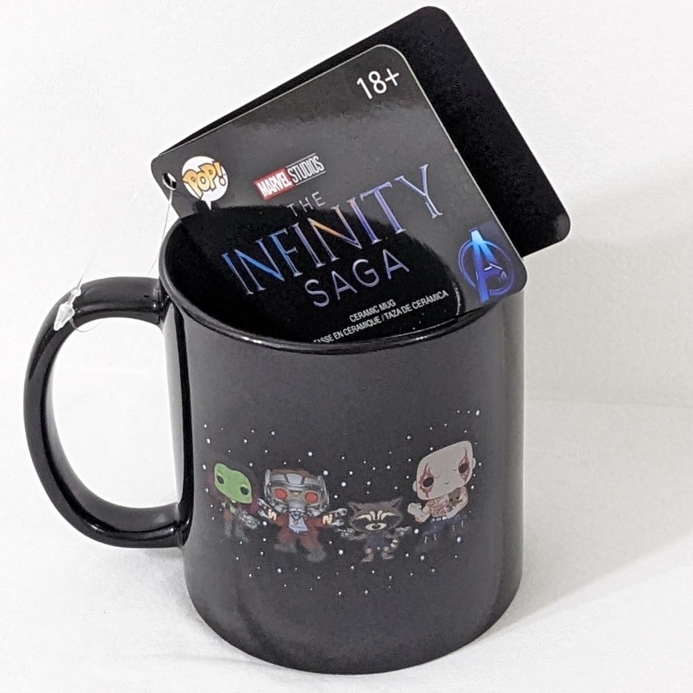 Marvel The Infinity Saga Funko Pop Guardians Of The Galaxy Black Ceramic Mug NWT